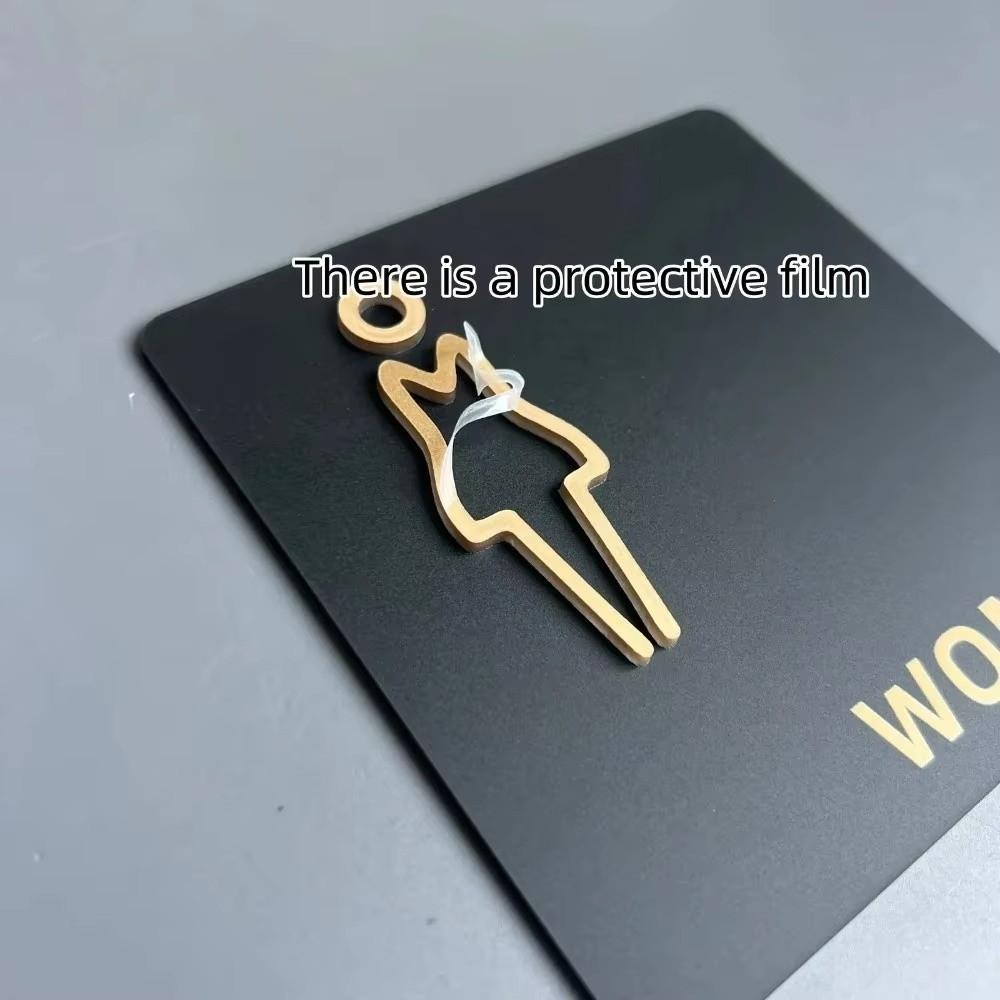 15*15CM Bathroom Indicator Sign Hanging Style Door Number Sign New Restroom Sign Public Toilet