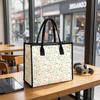 Floral Tote Bag Casual Large Capacity Shoulder Bag for Daily Shopping Travel