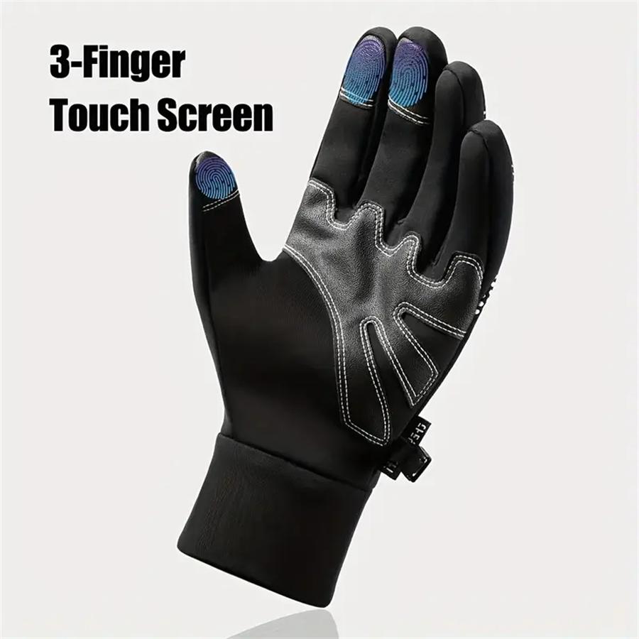 Waterproof Winter Thermal Gloves, Touchscreen Anti-Slip Windproof Gloves for Outdoor Sports