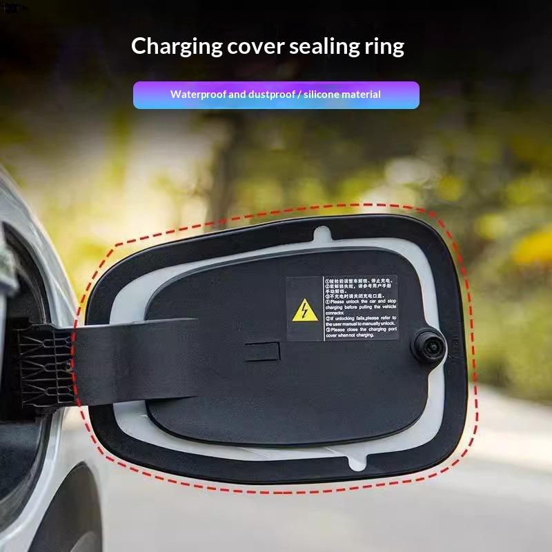 1Pcs Protective Seal Ring Waterproof Rubber Charging Port Car Accessories Dust Plug Sealing Circle For Dolphin Electric Auto