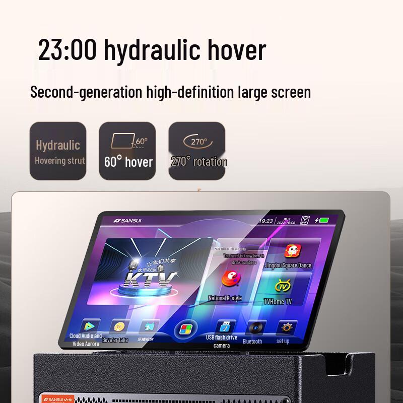 SANSUI Système de Son Portable KTV & Karaoké d'Extérieur