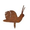 Schnecken-Ornamente Gartenstecker-Silhouetten Erdspieß Wetterbeständiges Eisen Retro Verwitterte Textur Figuren für Hof und Terrasse