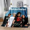 Dětská přikrývka s potiskem kapely Tokio Hotel Dětská Hřejivá přikrývka Flanel Měkká útulná deka Rozkládací pohovka Deka Cestovní deka Dárek k narozeninám