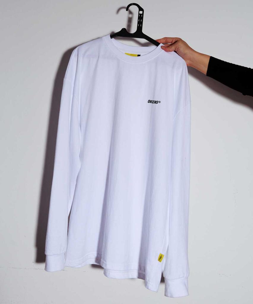 OKENS SEOUL [Mangwon Express Signature 01] Long Sleeve T-Shirt White (2024)