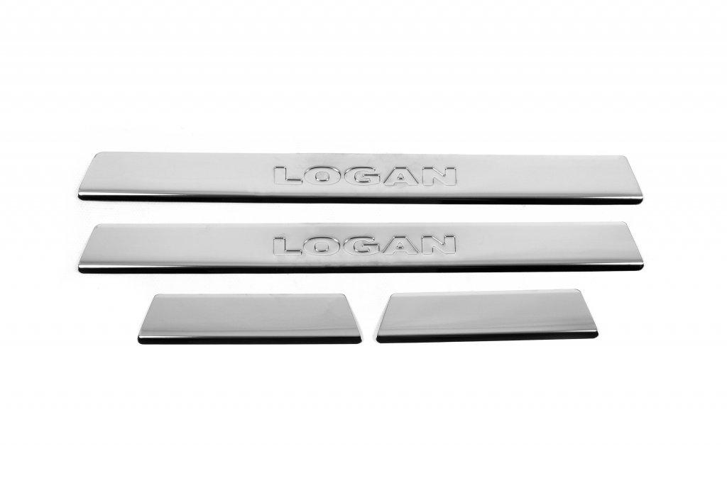 

Door sills Carmos V2 (4 pcs, stainless steel) for Renault Logan MCV 2013-2022