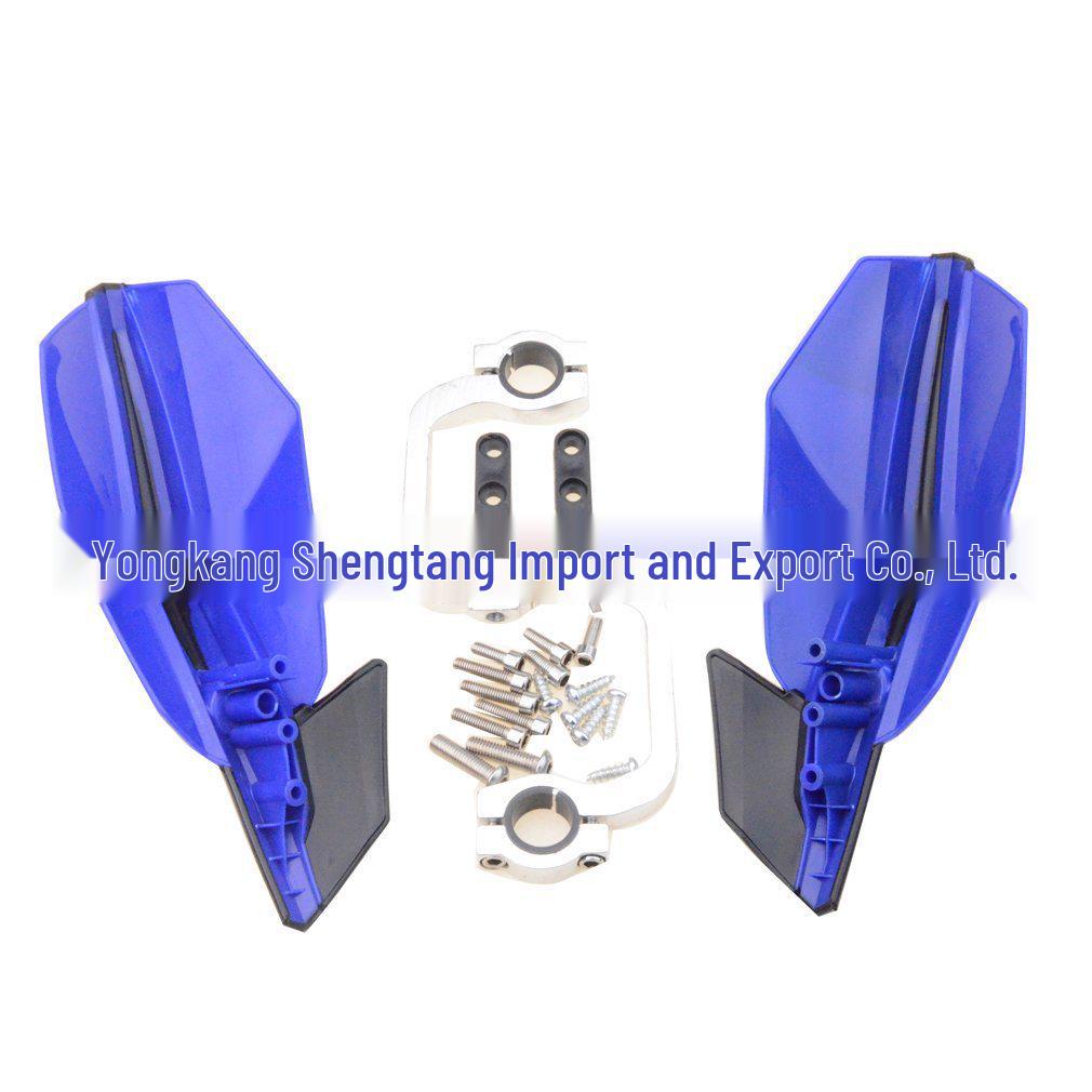 GOOFIT Blue 22mm Cross Handlebar Handguard for ATV & Off-road Motorcycle/Bicycle