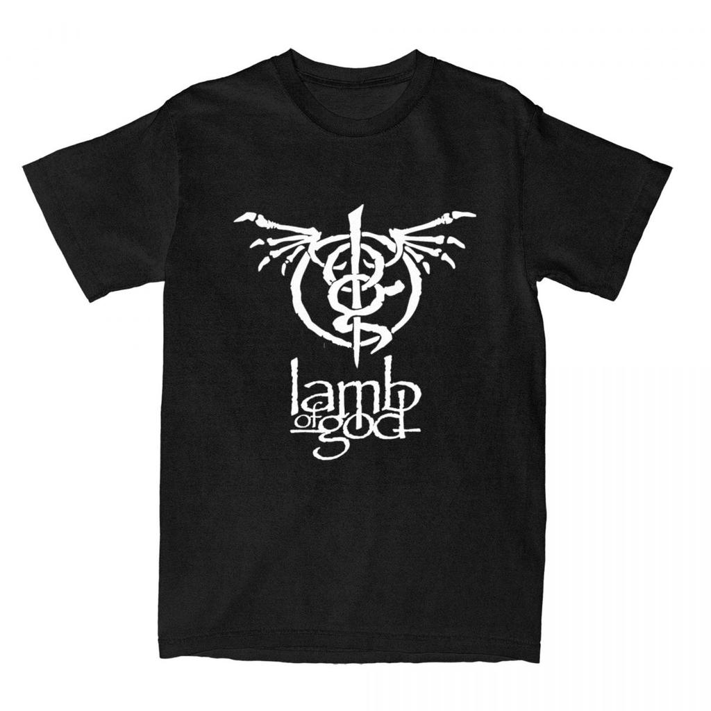 Lamb Of God T-Shirt Unisexs Heavy Unisextal Band Klassisch 100% Baumwolle T-Shirts Sommer O-Ausschnitt Harajuku T-Shirt Benutzerdefinierte Große Größen Oberteile