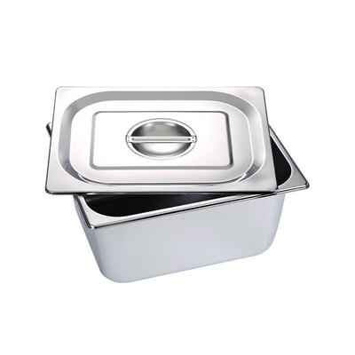 Meishangyuan 304 Stainless Steel Rectangular Food Pan with Lid