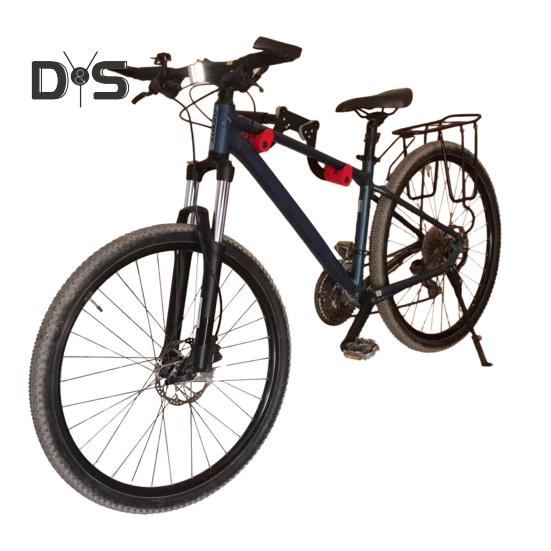 Fahrrad-Wandhalterung, robuster horizontaler Fahrrad-Wandhalter aus Metall, platzsparend, für Zuhause, Garage, Wohnung, Mountain Road-Fahrrad, Fahrrad-Wandaufbewahrungsregal