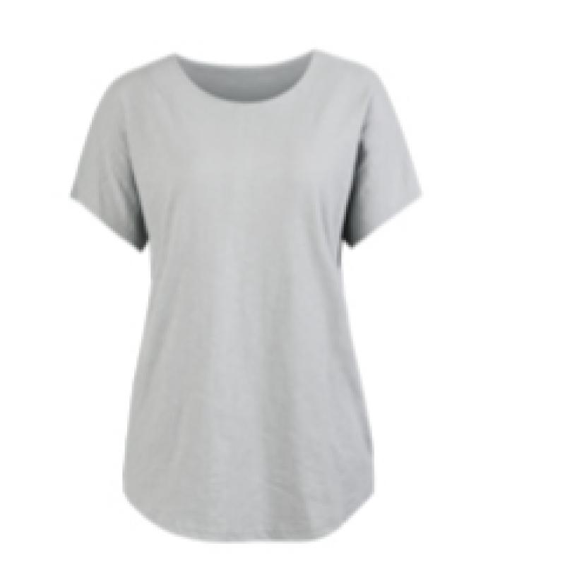 Shop   Women Slub CoTTon Round Neck ShorT Sleeve T shirT cobalT Dai Wsh 0242