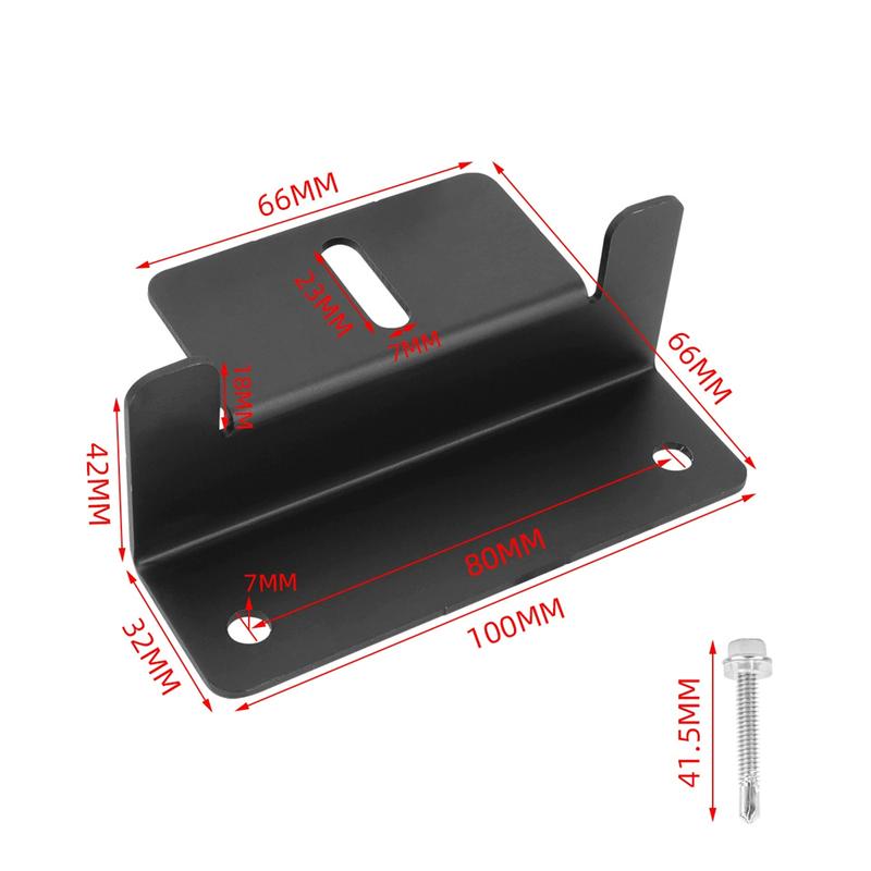 Solar Panel Z Bracket Mount Lightweight Anodized Aluminum Mounting Brackets for RVs, Trailers, Vans, Campers, Boats, Walls, Roof