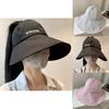 Lightweight Acrylic Sun Hat For Women Foldable Wide Brim Uv Protection Cap
