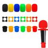 Professional Microphone Travel Case Bag EVA Organiser Box for Secure Double Wireless Mic Storage with Sponge Cover Set
