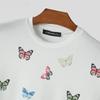 Sommer Rundhals 3D Schmetterling Print Top Modische Lässige Kurzarm Herren T-Shirts
