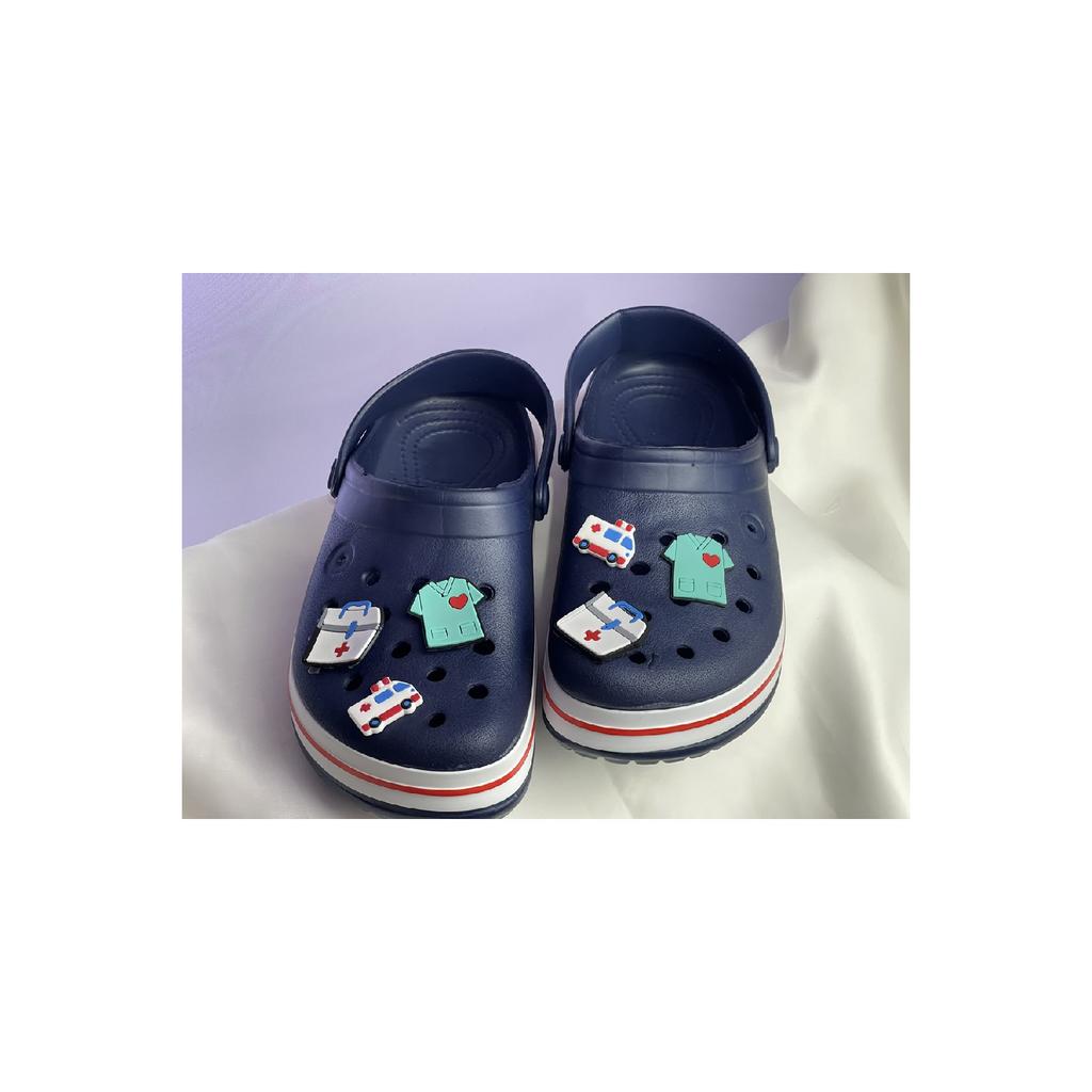 Krankenschwester-Arzt-Hausschuh-Ornament, 6-teilig, kompatibel mit allen Hausschuhen