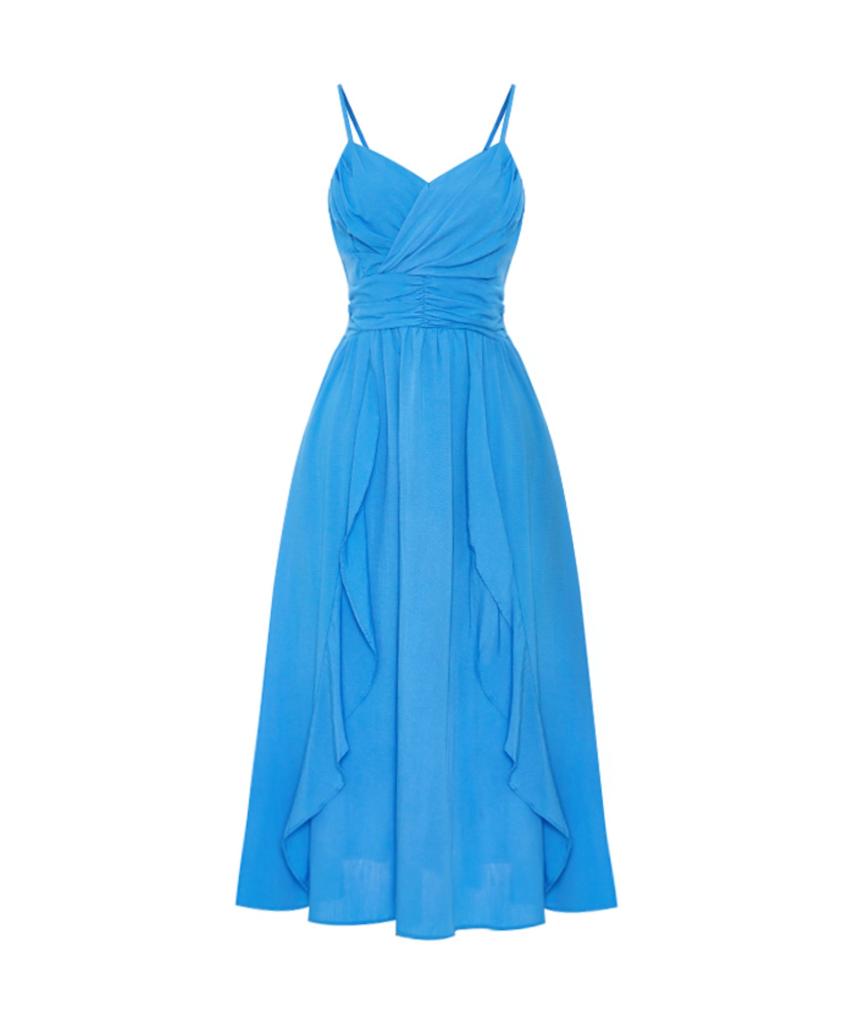 T View Drape Sleeveless Flare Dress_V6B-Cop022