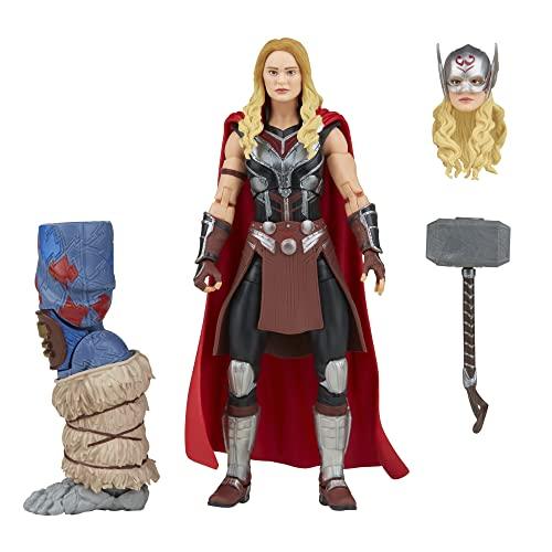 Hasbro Marvel Legends Series Thor: Love and Thunder Mighty Thor F1060 Authentic 6-inch (15cm) Action Figure with 4 Accessories and Build-a-Figure Part