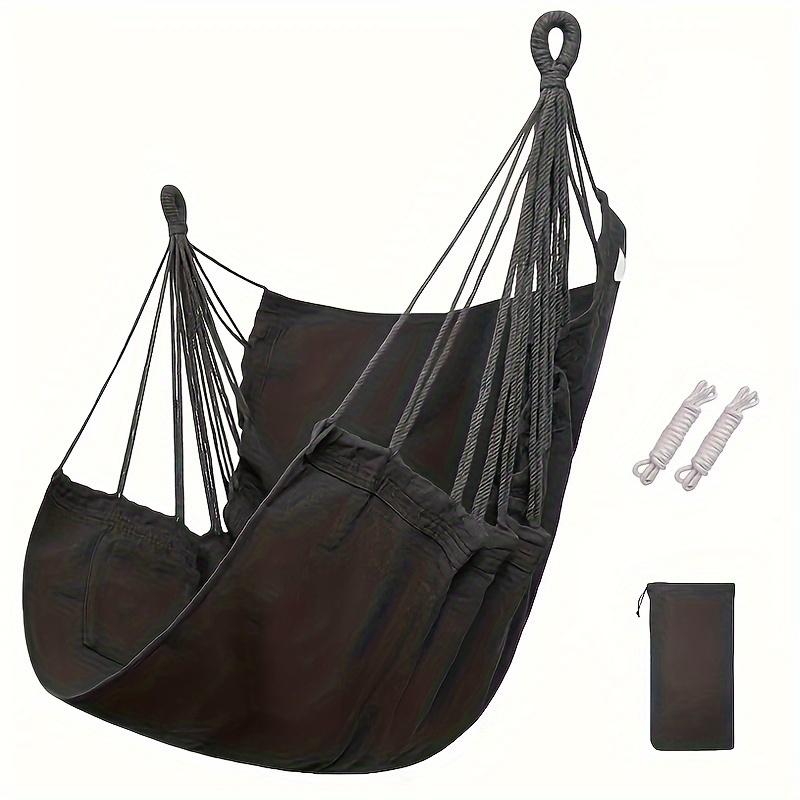 

Outdoor Swing, Dormitory Hammock Swing, Rocking Chair, with Storage Bag, Reusable, Suitable for Outdoor Use and Household Use чорний