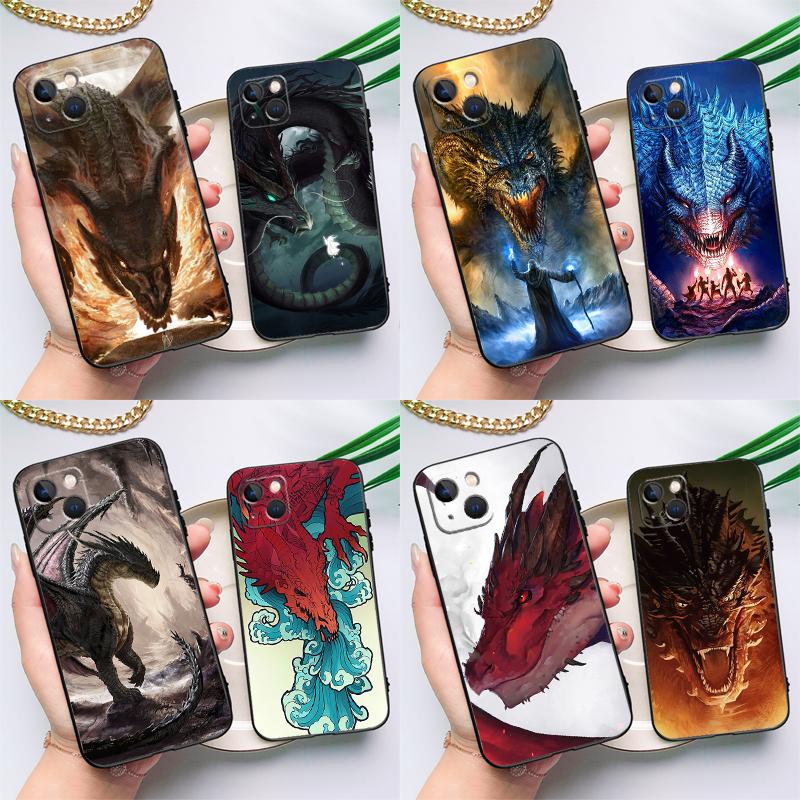 

Чехол для телефона Dragon Cool Art для iPhone 15 13 12 11 14 Pro Max Mini X XR XS MAX SE 2020 7 8 Plus, задняя крышка