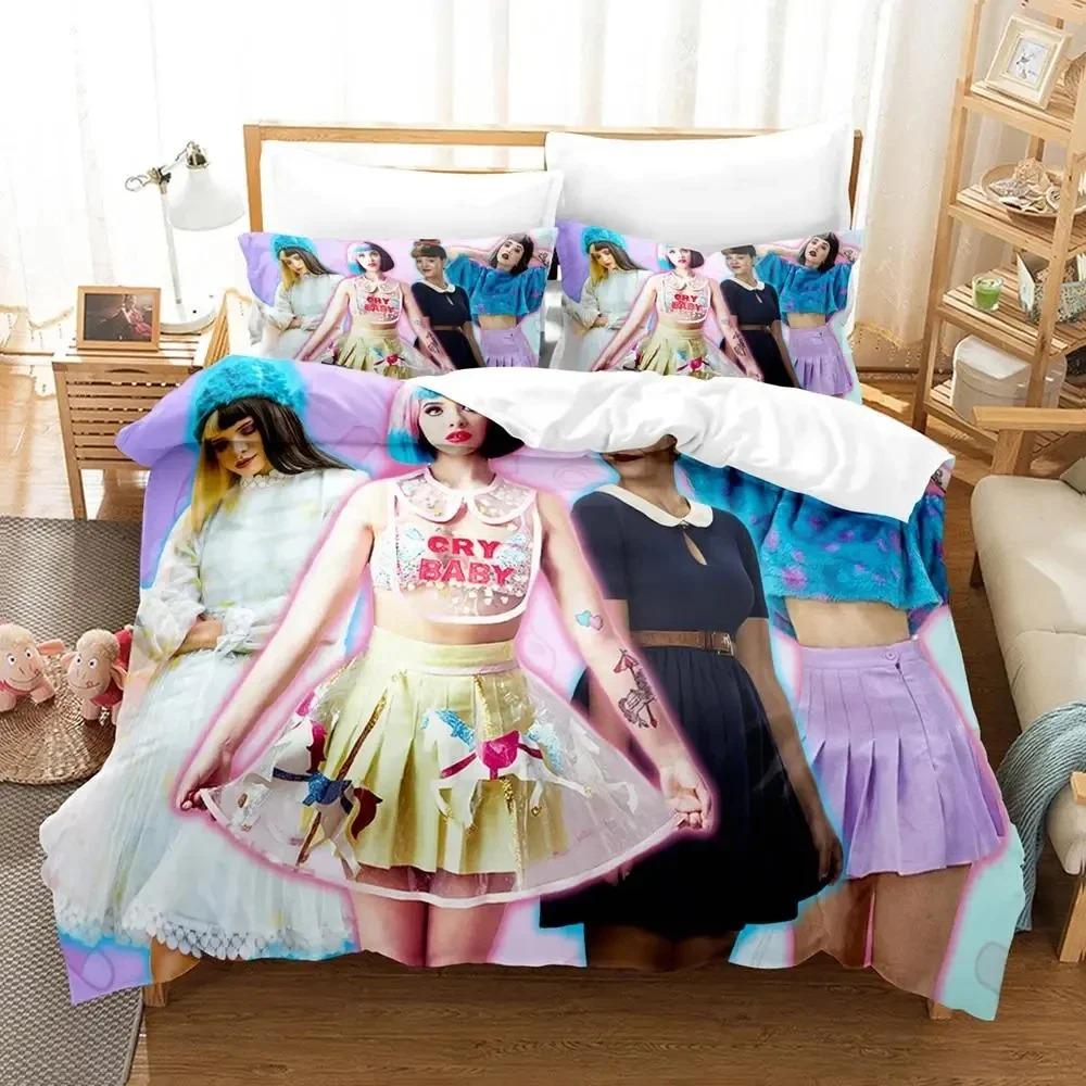 3D Print Singer Melanie Martinez Bedding Set Duvet Cover Bed Set Quilt Cover Pillowcase Comforter King Queen Size Boys Adult
