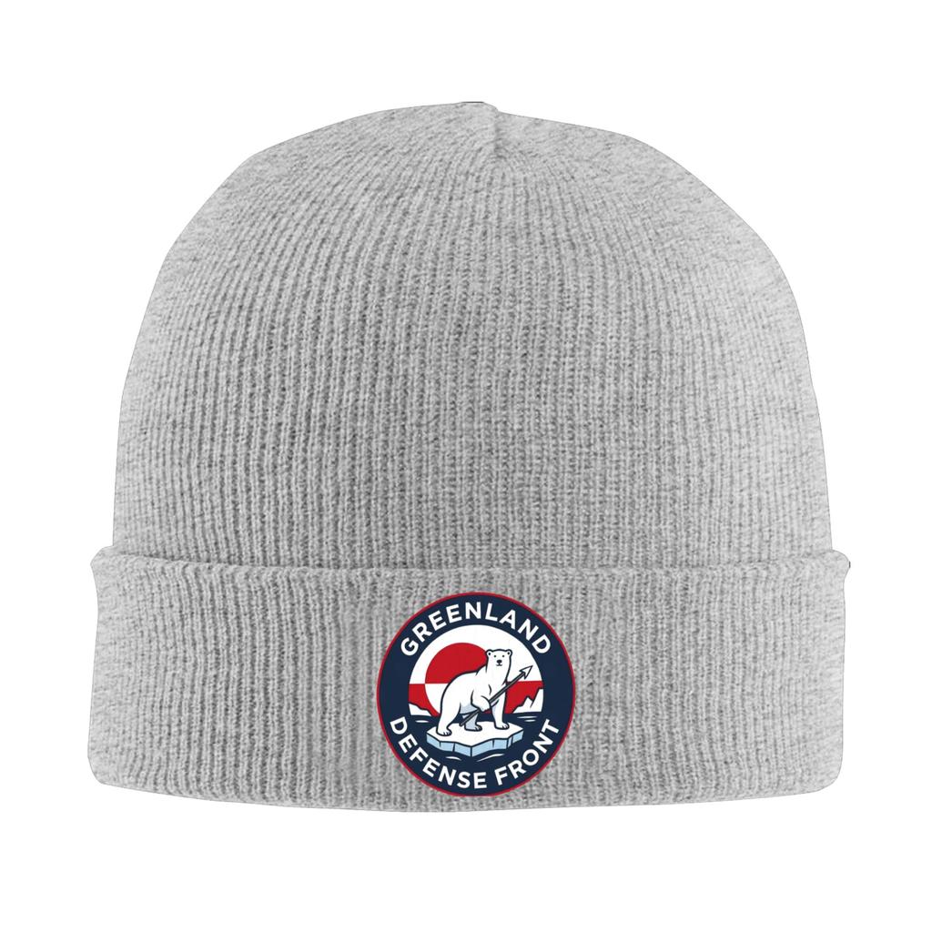 Greenland Defense Front Knitting Hat Beanie Hats Kpop Elastic Men Women Unisex Bonnet Hats Autumn Winter Y2K Cool Caps Gift