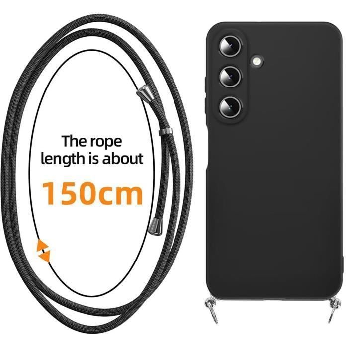 Protective Case for Samsung Galaxy A05s - BOOLING - Anti-Scratch - Black Cord