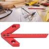 Center Measuring Tool, 45/90° Square Center Finder Line Gauge Aluminum Alloy Woodworking Center Scribe Measuring Tool, 0-160mm, 0.5mm High Accuracy