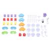 51-teiliges 3D-Eisenbahnstrecken-Set mit wiederaufladbarem USB-Rennwagen-Strecken-Set, STEM-Bausteine, einfach zu lösen und zu verstauen