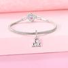 Original 925 Real Sterling Silver Charms Bead I Love Mom Pendant Fit Original Bracelet Necklace For Women DIY Jewelry Gift