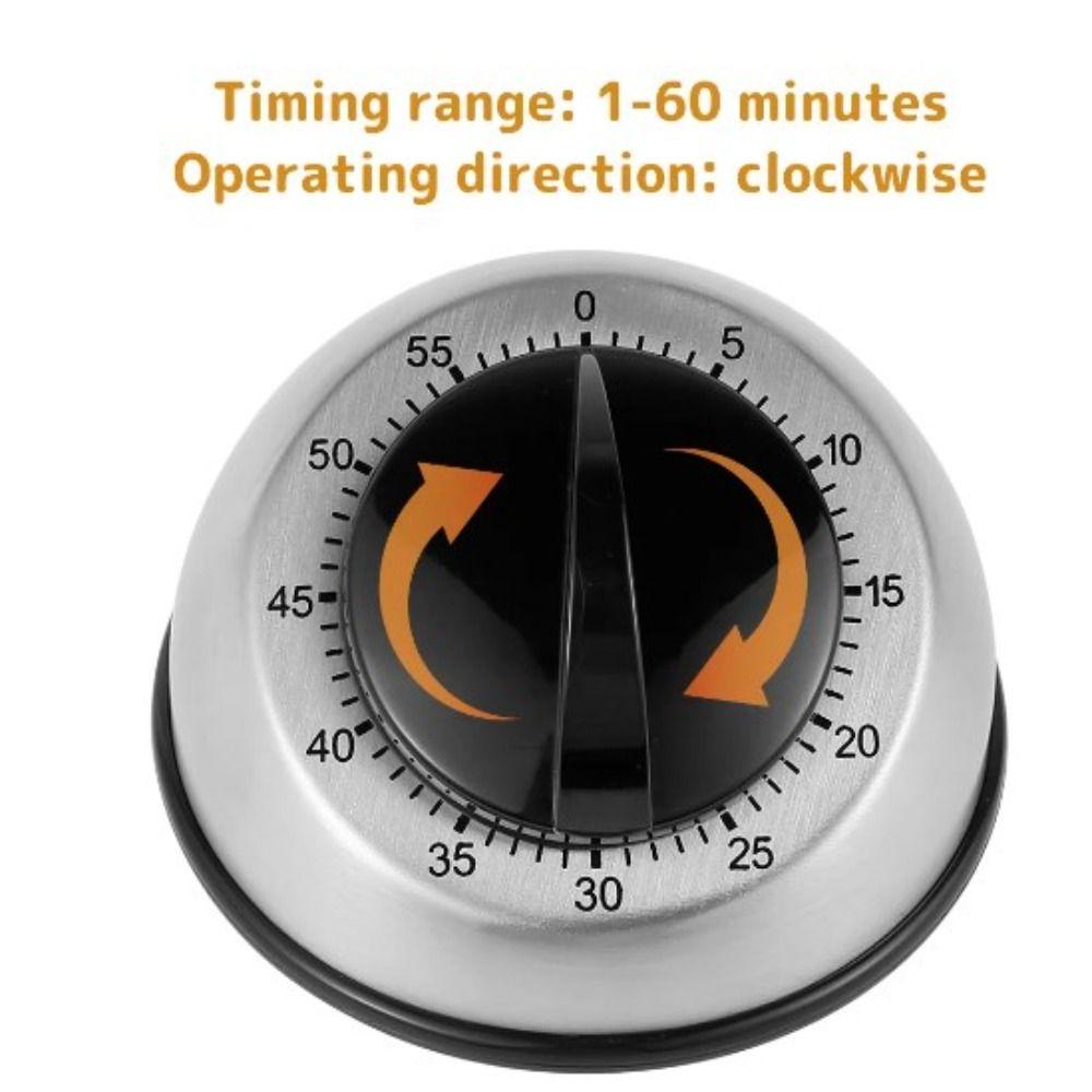 Mechanical Wind Up Cooking Baking Timer Black Time Reminder Countdown Timer  Kitchen