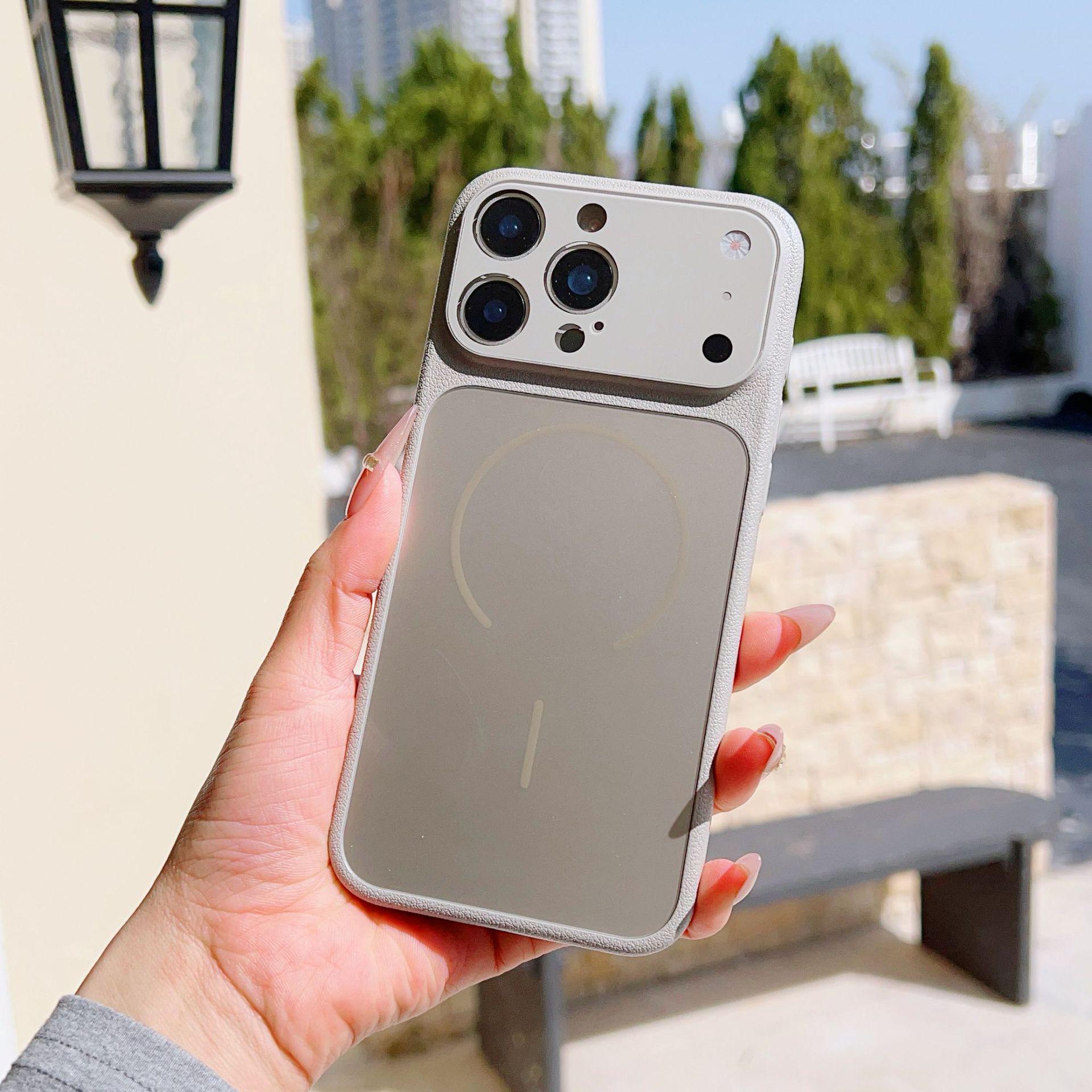 iPhone 17 Pro Max Case: Full Coverage Protective Glass + Lens 15 Pro серый