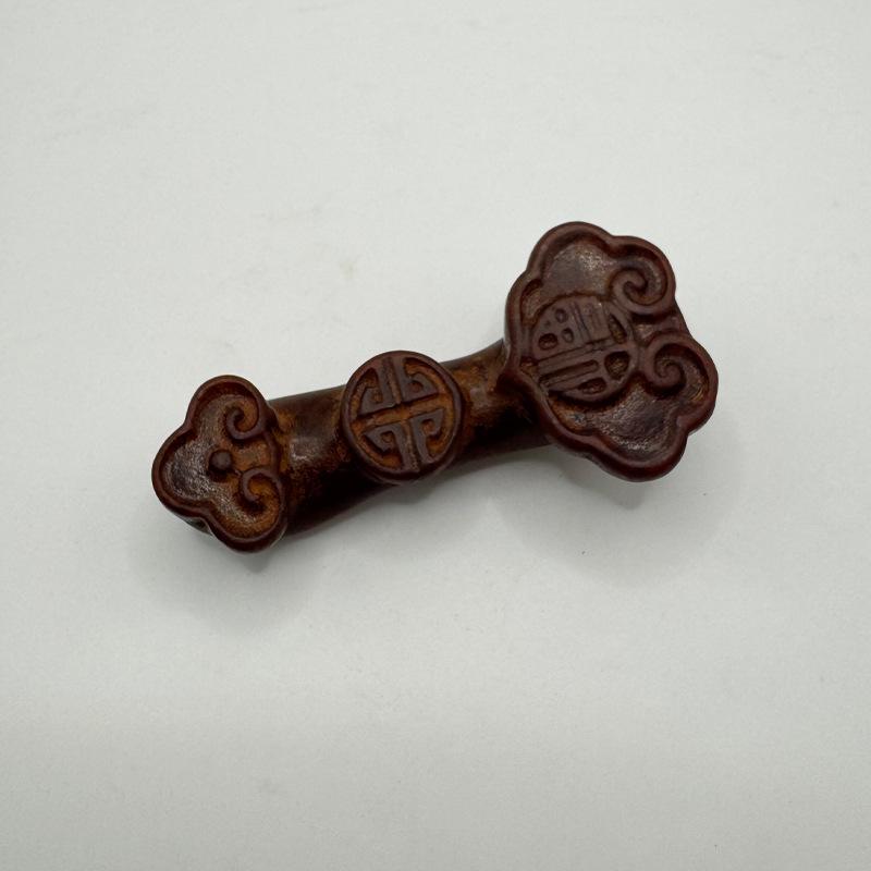 Live Antique Xiuyu Jade Plaque with Fu Character and Old-Style Craftsmanship