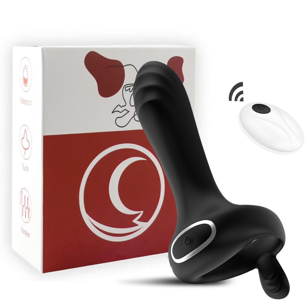 Penis Cock Ring Vibrator Male Delay Trainer Ejaculation Massager Wireless Remote Cockring Sleeve Sex Toys for Men Adults