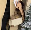 Nuova borsa a tracolla da donna in tela platino, borsa a tracolla casual con patchwork a contrasto, grande capacità, in pelle, portatile, a spalla, borsa Kelli