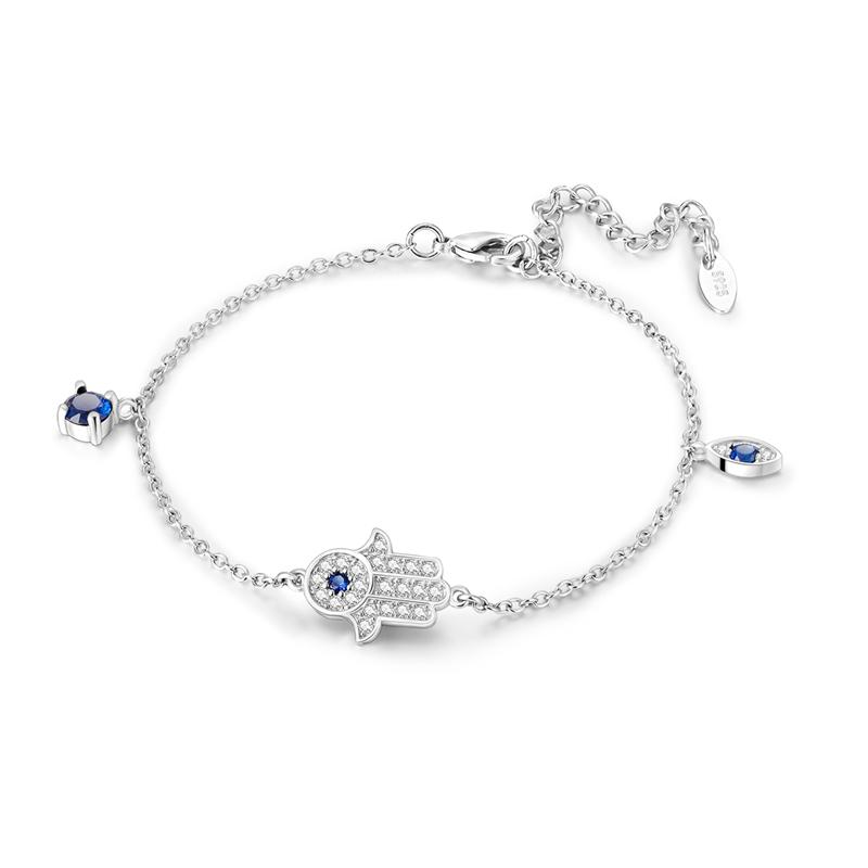 925 Silver Adjustable Size Chain Link Bracelet For Women Feather Butterfly Star Family Life Tree Travel Iris Charm Bracelets