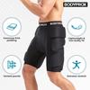 Bodyprox Protective Padded Shorts for Skating and 3D Protection for Buttocks and Coccyx Black Snowboarding, Skiing, Hips, (M)