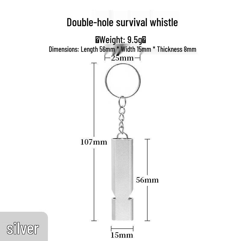 

Bo Tao Flat Dual-Frequency Aluminum Alloy Survival Whistle