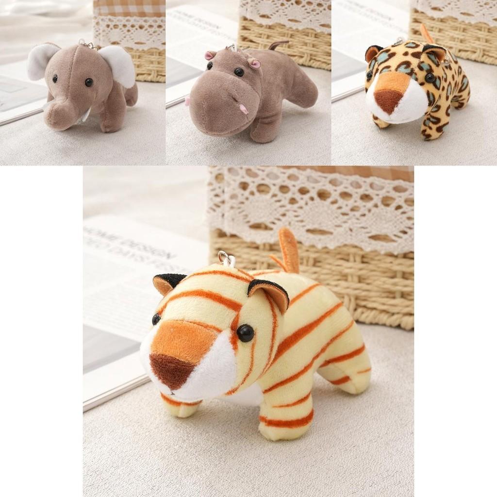 Soft And Cuddly Plush Animal Keychain For Kids Cute Jungle Safari Design