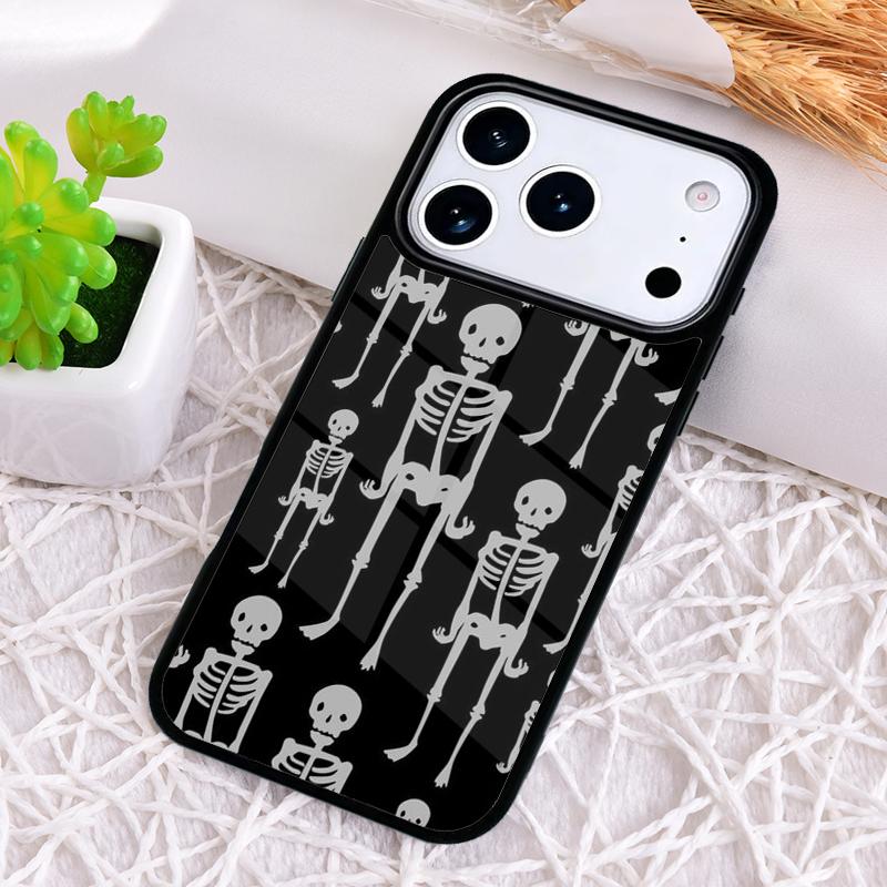 Trippy Skeleton Shockproof Phone Case for iPhone 17 Air 16e 15 11 12 14 13 Pro Max Cover Coque