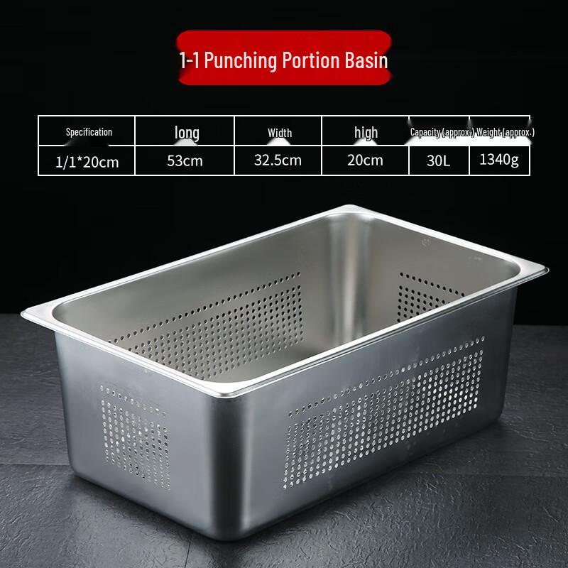 Stainless Steel Perforated Buffet Drain Pan