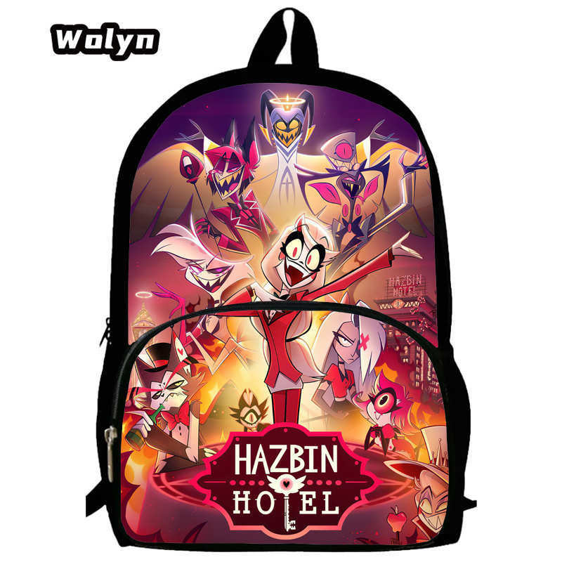 Hell Inn Hazbin Hotel Student School Bag High Value Leisure Oxford Ridge Relief Backpack