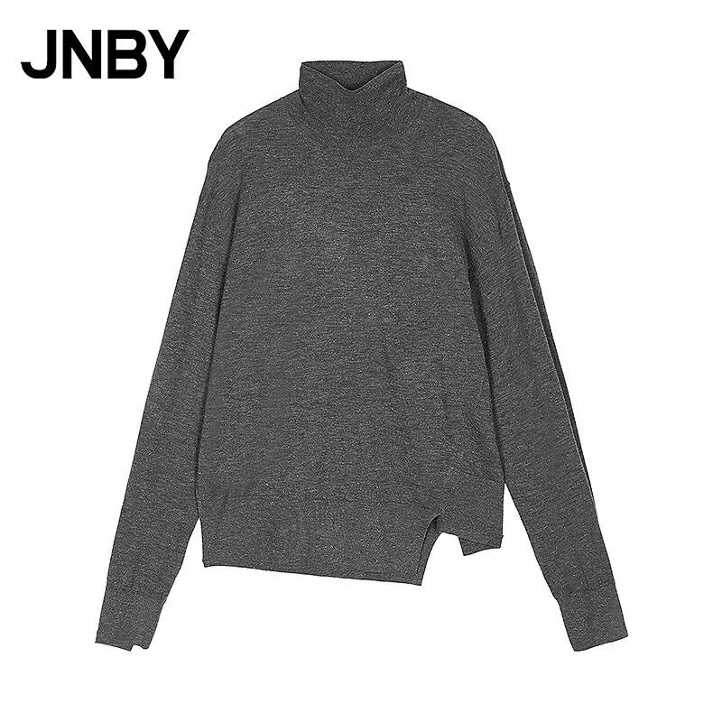 

JNBY Women s High-Neck Long-Sleeve Wool Blend Knit Sweater M