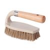 Cleaning Brush Multifunctional Durable Wooden Handle Stiff Bristles Sturdy Scrub Brush for Bathroom
