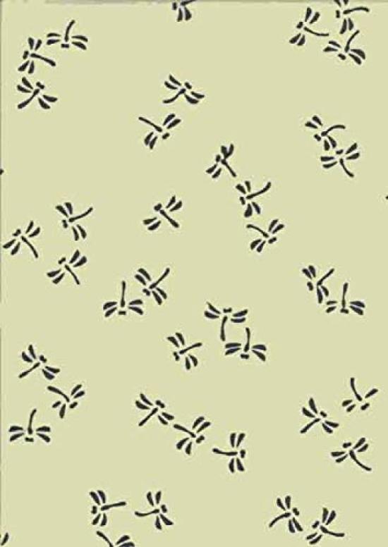 

Todaya Shoten Tenugui Dragonfly 935 Nashien-zome (hand towel) (black) зелёный