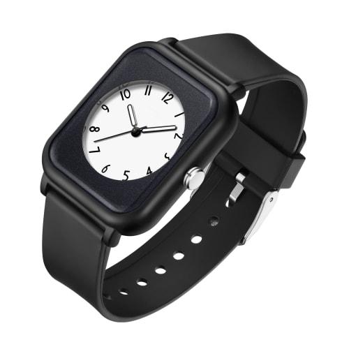 

findtime Waterproof Analog Quartz Watch for Men and Women, Unisex, Simple Design, Lightweight, Silicone Band, Stylish, Casual, Everyday, Commuting, Bi