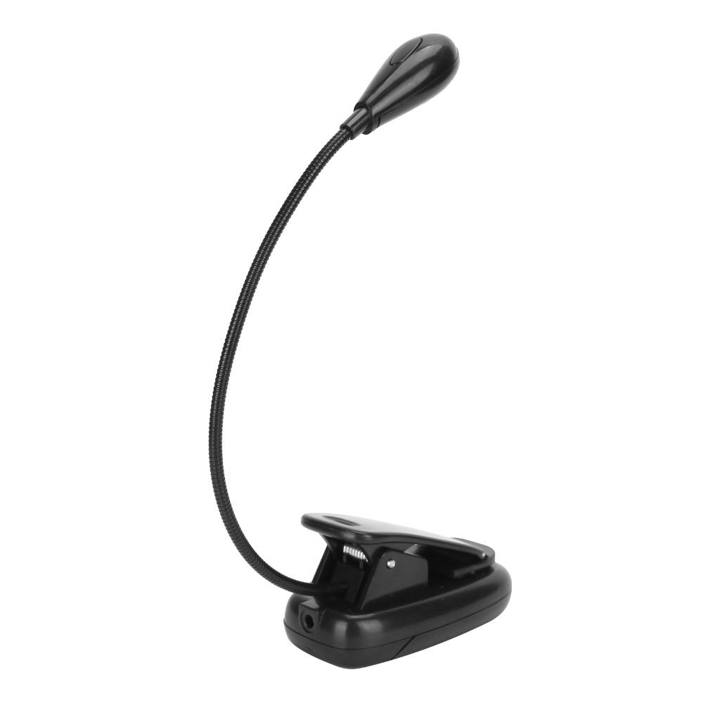 6000K-6500K White Light Reading Clamp Light Flexible Gooseneck Clamp Holder Light Office