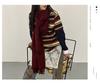 Celebrity-Inspired Women's Autumn & Winter Jacquard Wool Scarf with Tassels