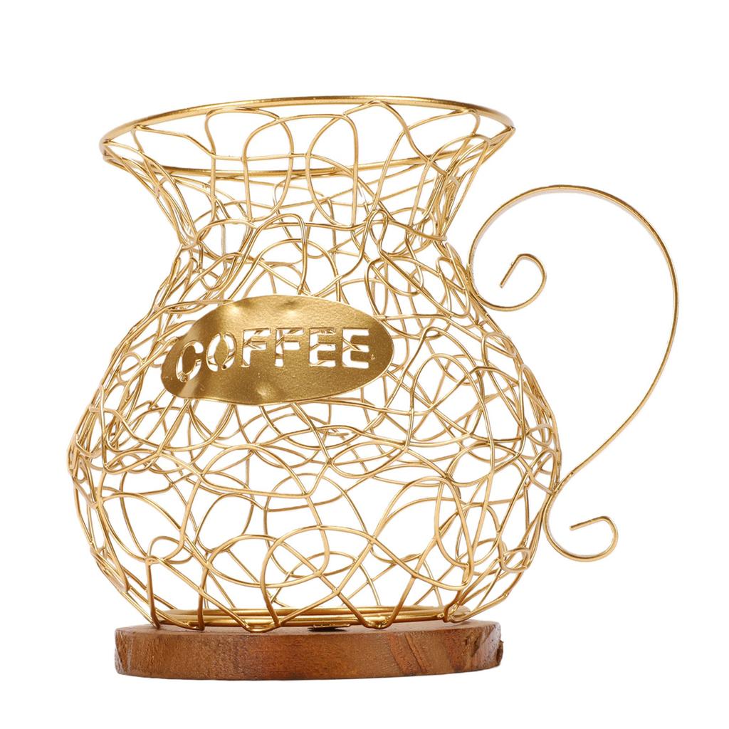 Coffee Pod Holder Organizer Sturdy Versatile Coffee Capsule Storage Basket for Kitchen Counter Office Desktop