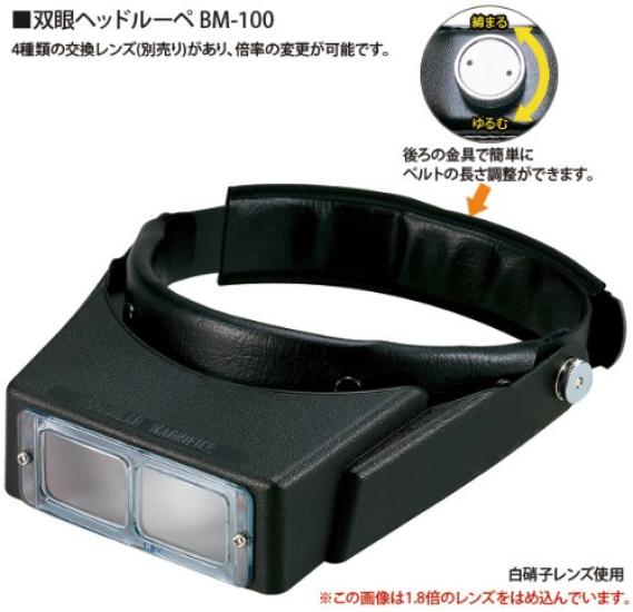 Huvudförstoringsglas Kikkertförstoringsglas för huvudet Typ med pannband BM-100B 2,3x