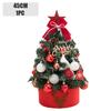 2PCS 2025 Christmas Decoration Desktop Christmas Tree Set Christmas Decoration Ornament Mini Small Christmas Tree Christmas Gift
